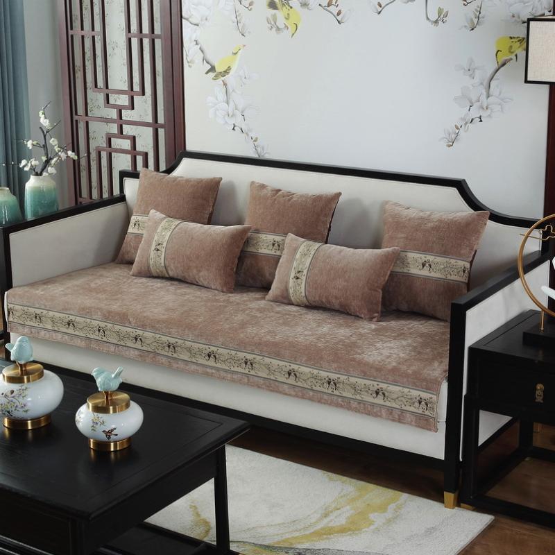 Подушки для дивана в китайском стиле, угловой нескользящий диван, спинка, подлокотник, чехол для сиденья, классическая линия, украшение, кресло, подушка