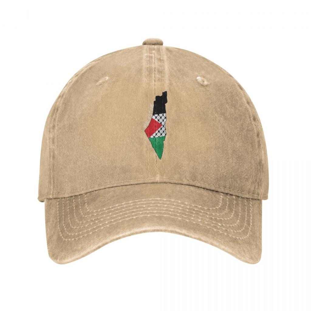 Palestine Palestinian Unisex Style Baseball Cap Distressed Denim Hats Cap Vintage Outdoor All Seasons Travel Adjustable Sun Cap