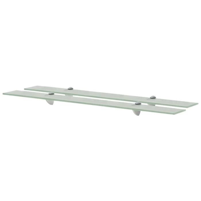 VidaXL Wall Shelves 2 Pcs Glass 90 X 10 Cm 8 Mm