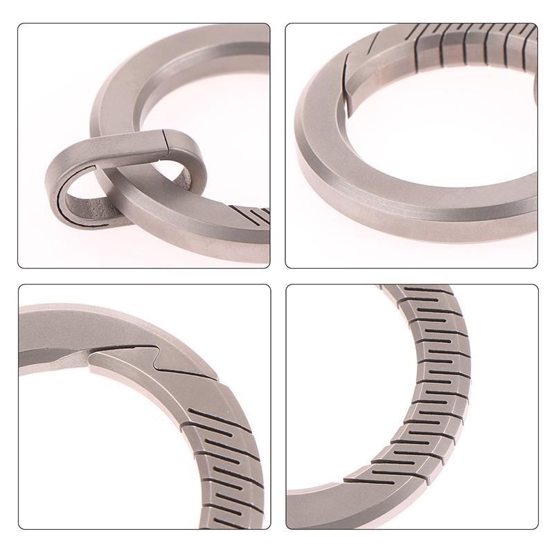 Брелок из титанового сплава для ключей, мужской брелок с многофункциональной пряжкой, индивидуальность