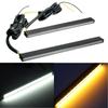 2 PCS Universal Ultra Slim Switchback 30LED White/Amber LED Daytime Lights Lamp