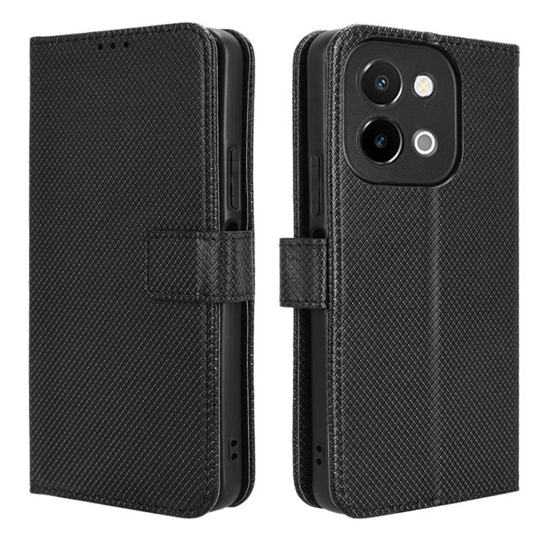 Flip Cover For Vivo Y28 4G Leather Case [Flip Vintage Leather] Shockproof Durable Retro Phone Case