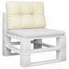 Pallet Cushion Cream 50x40x12 Cm Fabric