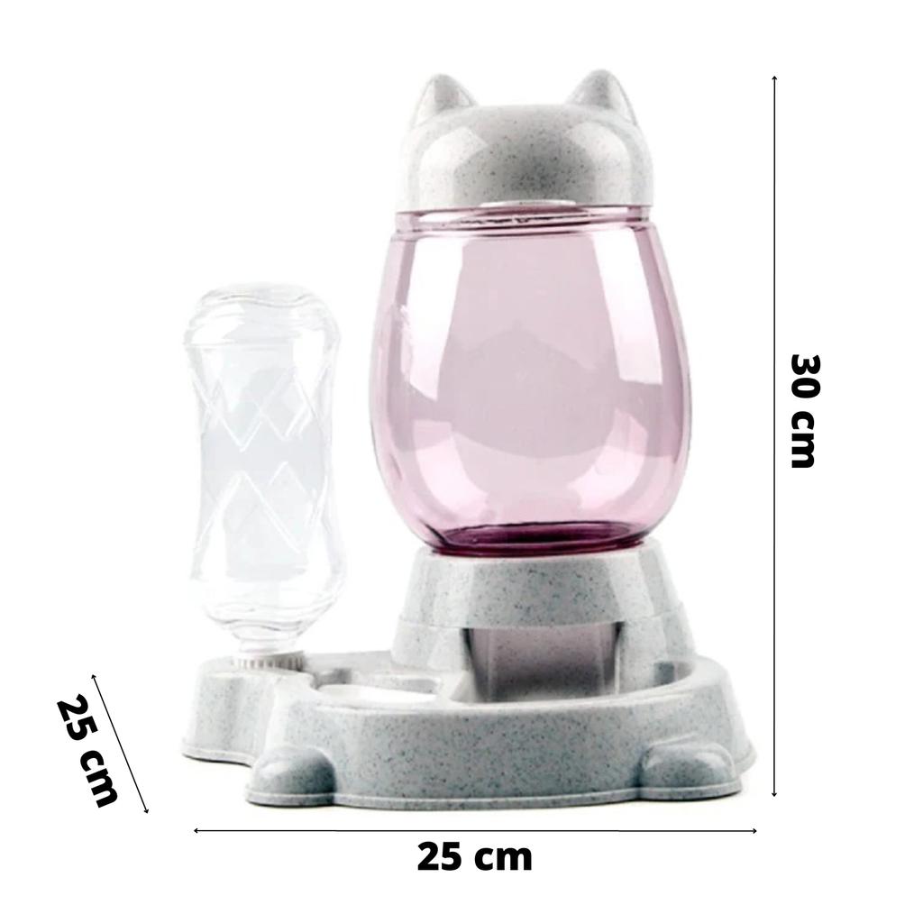 Automatic feeder, waterer, bowl, cat, dog, 2 tanks, PetJet distributor