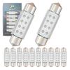 WiseShine DC 12V Светодиодная лампа Festoon C5W Зеленая 6418 LED