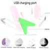 Светодиодный USB перезаряжаемый светильник для книг, светильник для чтения, защита глаз, ночник, портативный настольный светильник с зажимом, светильник для чтения, ночник