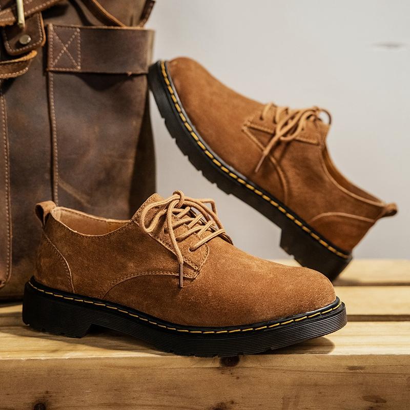 Классические замшевые оксфорды для мужчин, удобная повседневная обувь на плоской подошве, мокасины, мужская обувь