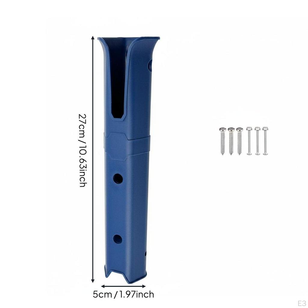 Single Tube Rod Holder Portable Fishing Pole Bracket Easy Installation Boat Rack for Boaters,