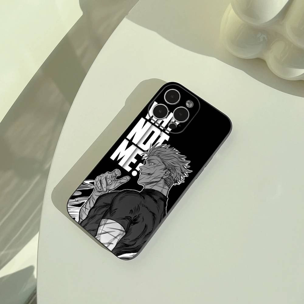 Популярный-Аниме--Магическая битва Чехол для телефона Для iPhone 17,16,15,14,13,12,11 Pro Max, Легкий и практичный Мягкий черный чехол