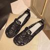 Soft-soled Mesh Mother Shoes Women's 2025 Summer New Breathable Mesh Shoes One-pedal Flat-soled Non-slip Grandma Sandals Women