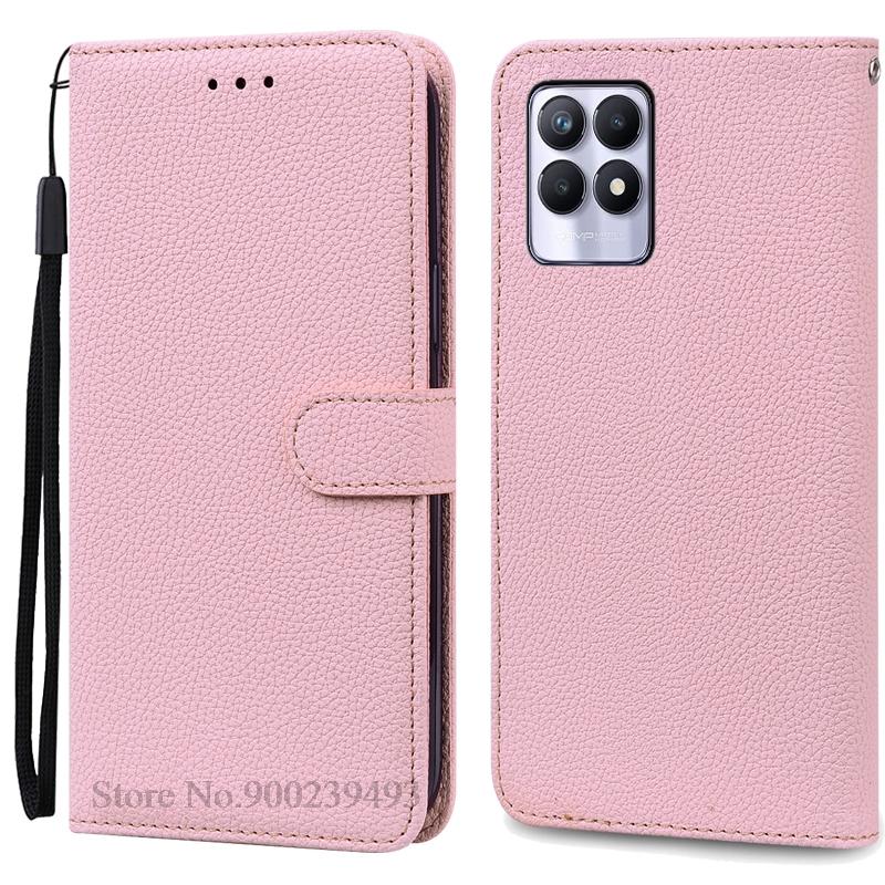 Case For Realme 8i Case Soft Silicone Wallet Flip Leather Case For Realme 8i Phone Case Realme 8 I Cover Coque Fundas