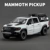 1:32 Dodge RAM 1000 TRX Mammoth Picku, модель автомобиля из сплава, звук и свет, откатная детская игрушка, коллекционные предметы, подарок на день рождения
