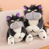 Lucifer Doll Cat Plush Toy Funny Big Face Cat Doll Sofa Throw Pillow