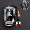 Transparent Car Key Fob Case Cover Black  Key Case WEGFH6 Shell Protector For Toyota For Sienna For Venza For Car Accessories