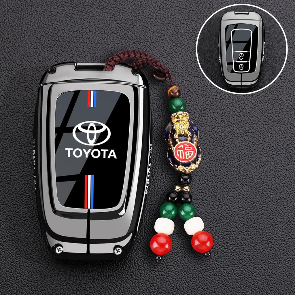 Transparent Car Key Fob Case Cover Black Key Case WEGFH6 Shell Protector For Toyota For Sienna For Venza For Car Accessories