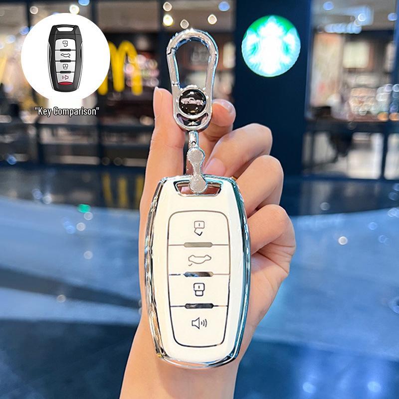 Чехол для ключа для Haval Big Dog 2024: Подходит для 23-мм корпуса Chitu H6, 22-мм пряжки New H9, 19-мм корпуса Old M6 - Простой дизайн