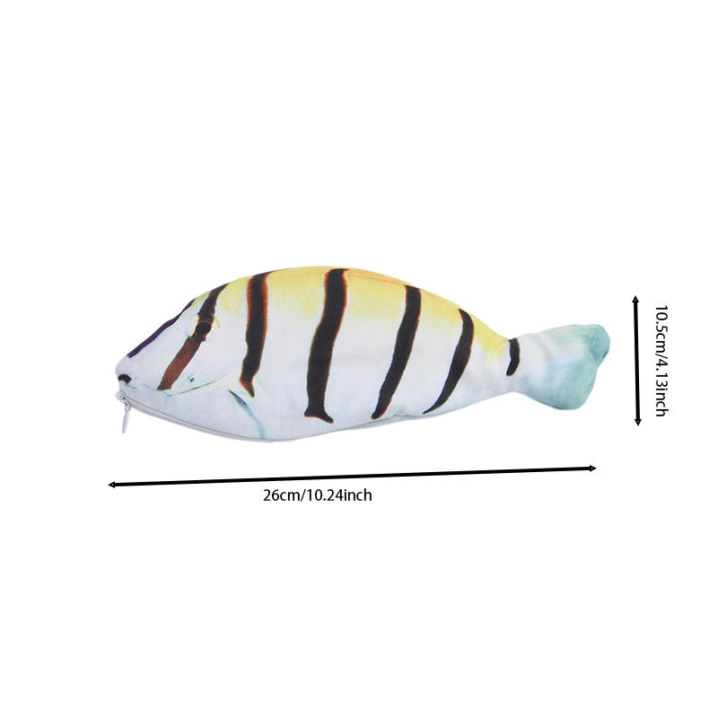 Креативный Каваии Корейский Стиль Пенал Сумка в Форме Рыбы Портативный Школьный Стационарный Бокс для Макияжа