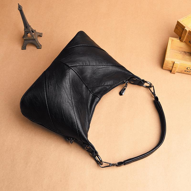 Women Bag Female Messenger Bag Solid Color Soft Leather PU Shoulder Portable Bag Ladies Bag
