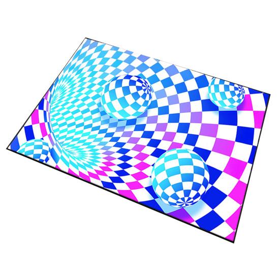 3D Оптическая Иллюзия Напольный Коврик Нескользящий Устойчивый Дизайн Легко Чистящийся Напольный Ковер с Потрясающим Визуальным Эффектом Норы Машинная Стирка Ковер для Зоны