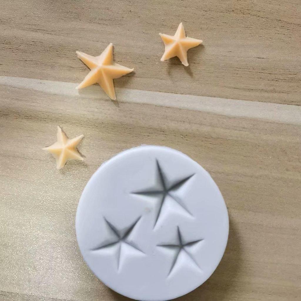 Star Shape Silicone Fondant Mold DIY Colorful Sweet Heart Chocolate Candy Paste Cake Decorating Tool Mold