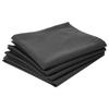 Serviettes De Table - Douceur Anthracite - 100% Coton - 40 X 40 Cm - Lot De 4