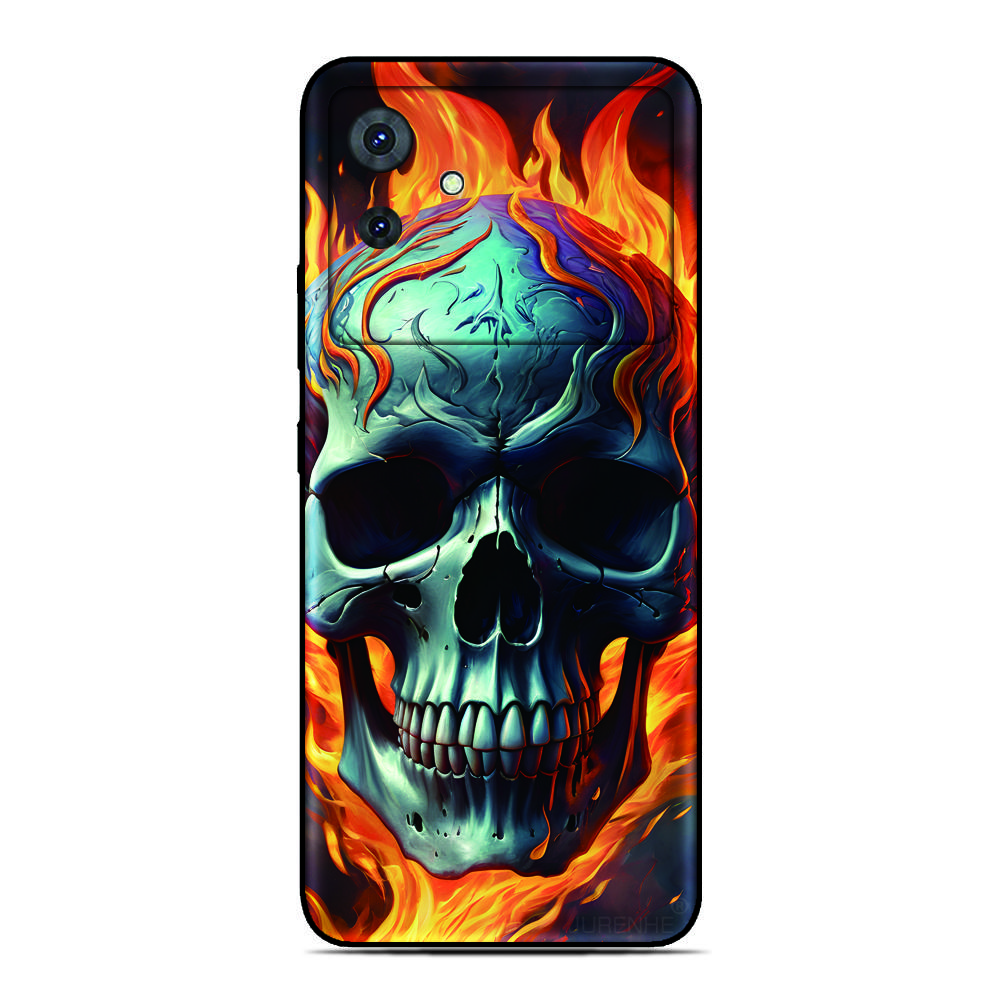Skull Bone Phone Case For Blackview Wave 9C 8C 6C Shark 9 Color 8 Oscal C80 C70 C60 C30 C20 Pro Flat 2 1C 2C Tiger 13 12 Cover