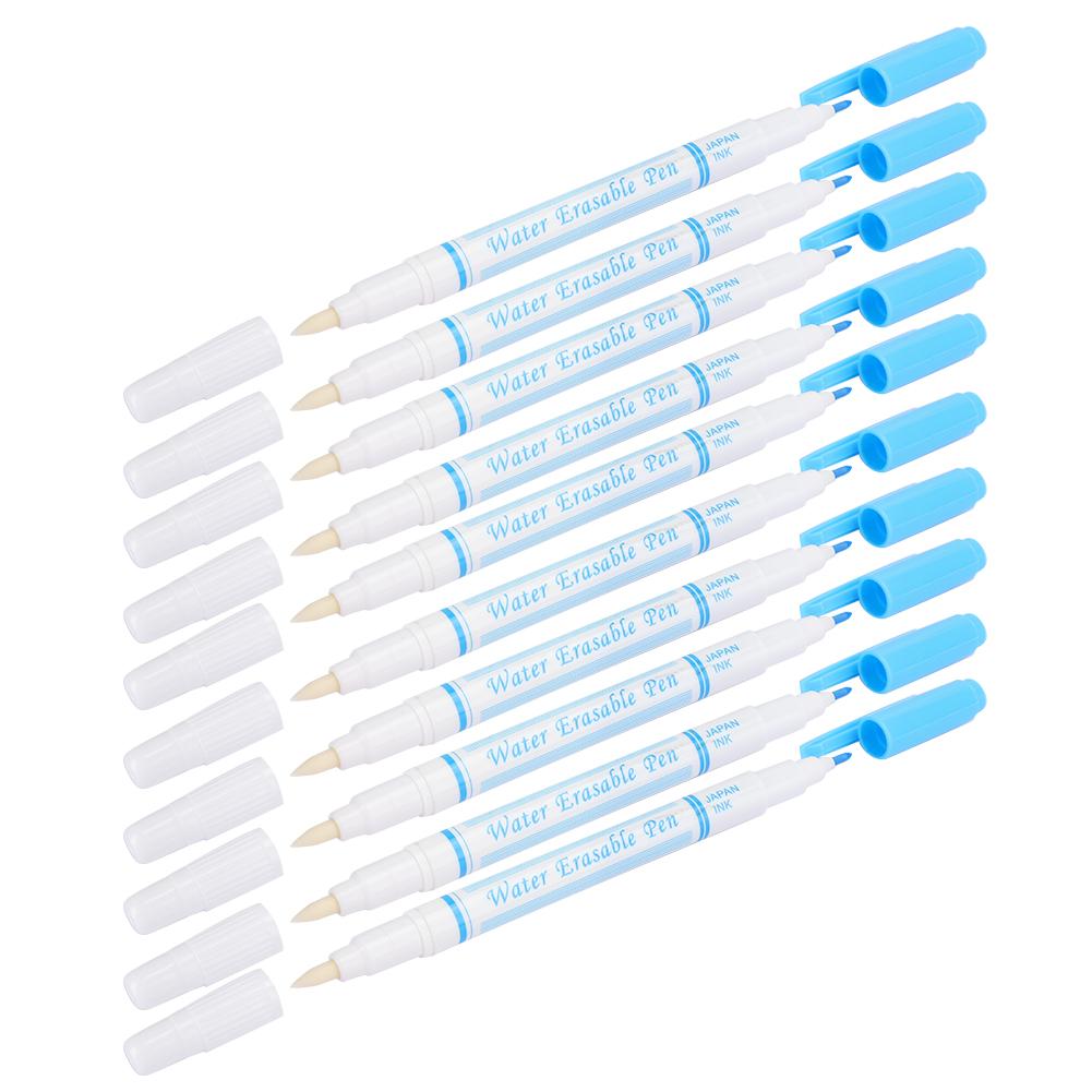 10 шт., стираемая ручка с двойной головкой, маркер для ткани, инструмент для пошива, аксессуары