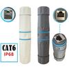 Quick Connection Shielded RJ45 Coupler Cat6 IP68 Waterproof Connector for Reliabled Outdoor Networking