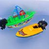 Float In Water Speed Boat Ship Wind Up Toy Small Steamboat Children Bath Toys  Party