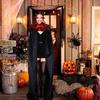 Хэллоуинская шаль из бархатной ткани, плащ костюма демона ангела, легкая застежка, воротник из искусственных перьев, плащ для косплея на Хэллоуин