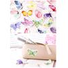 46pcs Butterfly Garden Stickers Set Mini Color Decoration Sticker Adhesive Seal Letter Gift D6422