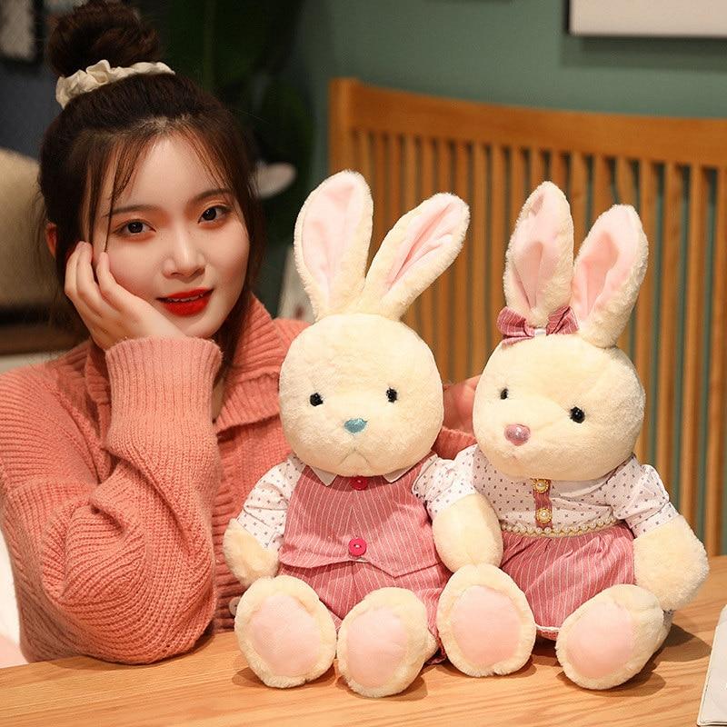 1 шт. 30/40 см Kawaii пара плюшевых мишек кролика плюшевые игрушки милые рождественские куклы на день Святого Валентина мягкие мягкие подушки с животными хорошие подарки