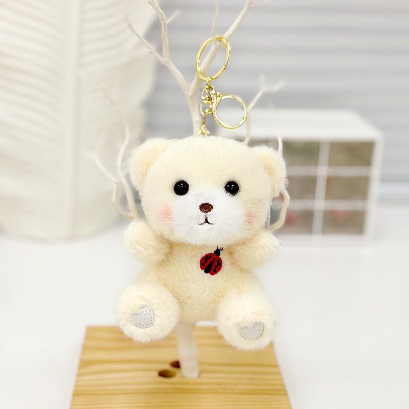 Cute Plush Otter Keychain Charm Fluffy Animal Bag Pendant Perfect For Gifts