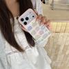 Цветной чехол-подставка в корейском стиле в виде яблока для iPhone 17, 16 Pro Max, 15, 14