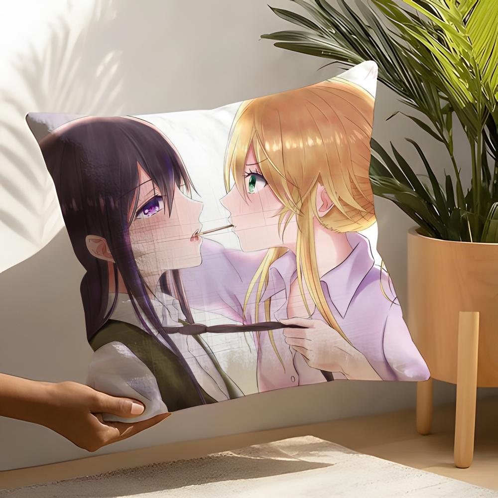 Yuri Anime Bloom Into You Pillow Case Home Living Room Decoration Linen Pillow Cases Cushion Cover