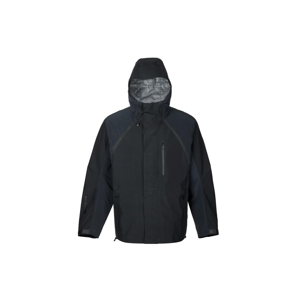 Jordan Куртка Air GORE-TEX Comfortable Waterproof Soft Skin Friendly Zip-Up с длинным рукавом Мужские куртки Серый Черный FV7216-045