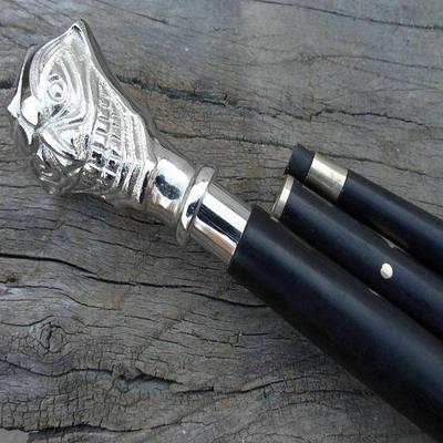 Винтажная латунная ручка в викторианском стиле, деревянная трость/трость, дизайнер