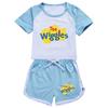 5671 Kids Boys Girls The Wiggles Print Outdoor T-shirt Shorts Tracksuit 2pcs/Sets