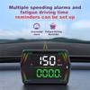 HUD-монитор скорости автомобиля с небольшим датчиком освещенности и установкой Plug and Play, дисплей на лобовое стекло для повышения безопасности