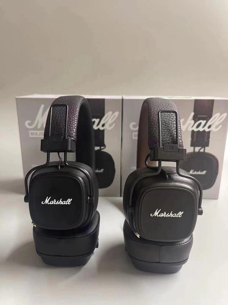 Marshall Major IV 4-го поколения, полноразмерные Bluetooth-наушники, мощные басы, черный