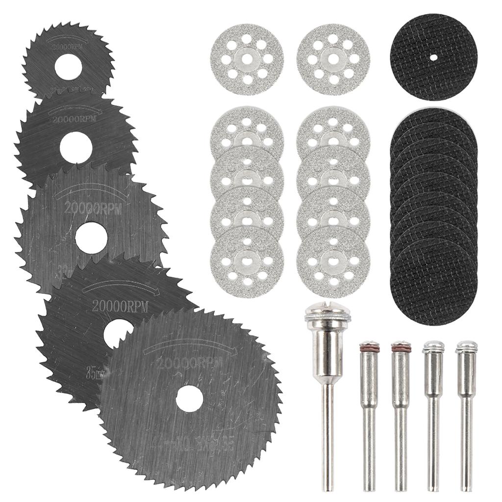 Mini diamond cutting wheel set circular saw blade rotating cutting high speed steel saw blade woodworking tool accessories