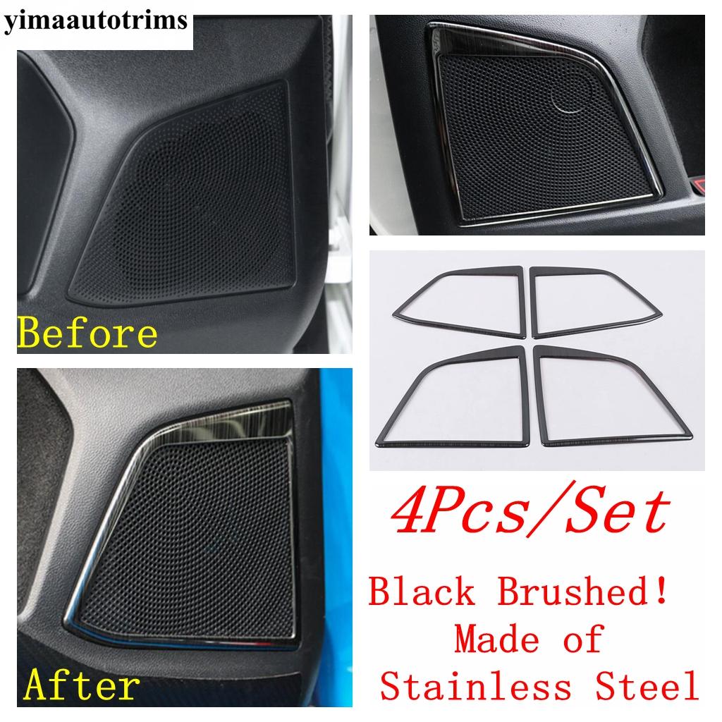 Car Inner Door Speaker Audio Frame Decoration Cover Trim Stainless Steel Accessories Interior Fit For Ford Focus MK4 - 2024