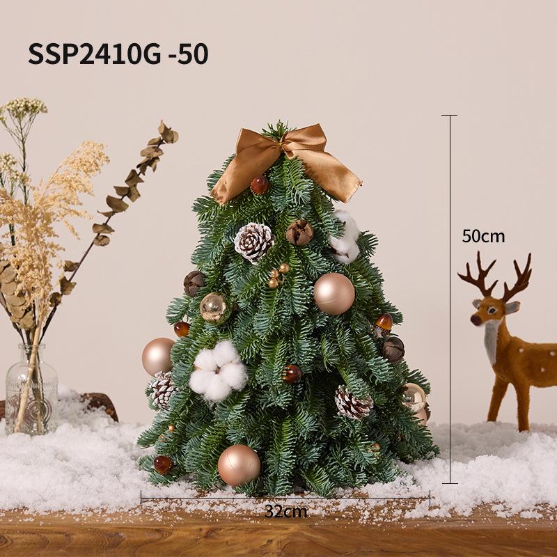 Christmas Tree Small Ornament Set - DIY Simulation PE New Year Tree Gift
