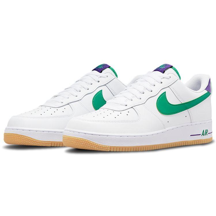 Nike Мужские кроссовки Air Force 1 07 Joker White Court-Purple Gum-Light-Brown DO1156-100