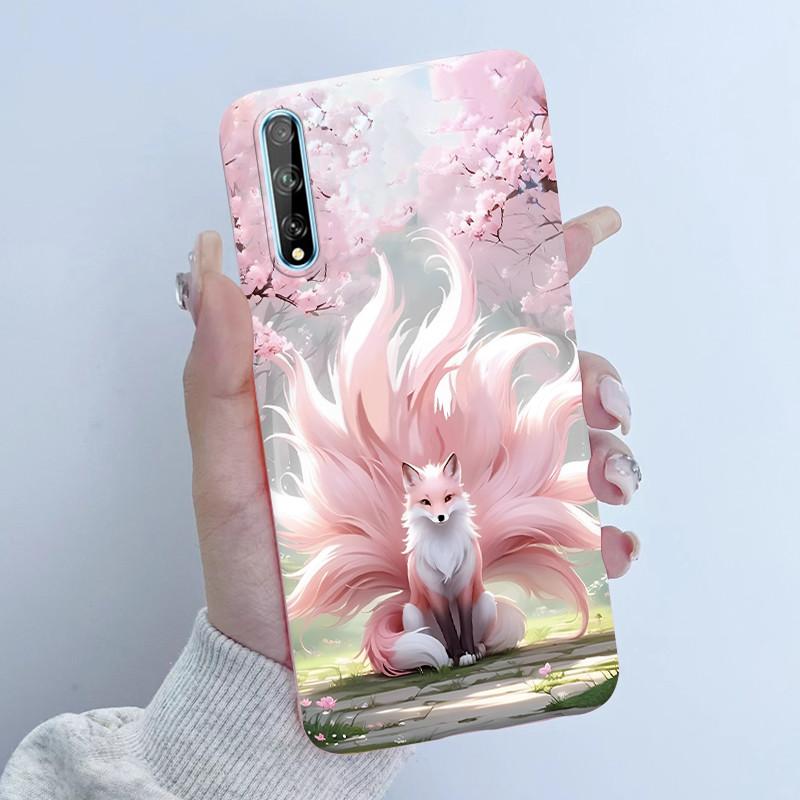 Чехол для телефона Huawei Y8p Дизайн 'Девочка с цветами' Мягкий силикон ТПУ Задняя крышка для Huawei P Smart S Y 8p HuaweiY8p AQM-LX1 Чехлы