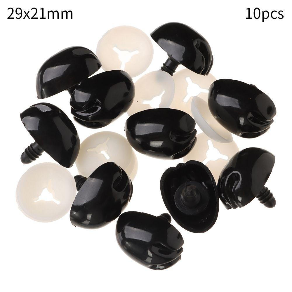 10pcs Plastic DIY Tool Bear Buttons DIY Doll Noses Safety Noses Parts Oval Nose Dolls Accessories
