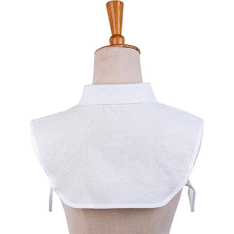Perfect Match Women Korean Fake Collar Detachable False Collar Removable Blouse Lapel Elastic Collar Tie Women Clothes Accessories