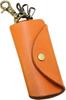 Ключница Bercute Camel из кожи верблюда для мужчин и женщин, Компактная, Высококачественная, Популярный бренд, Сделано в Японии, Натуральная кожа, 3 кольца для ключей,