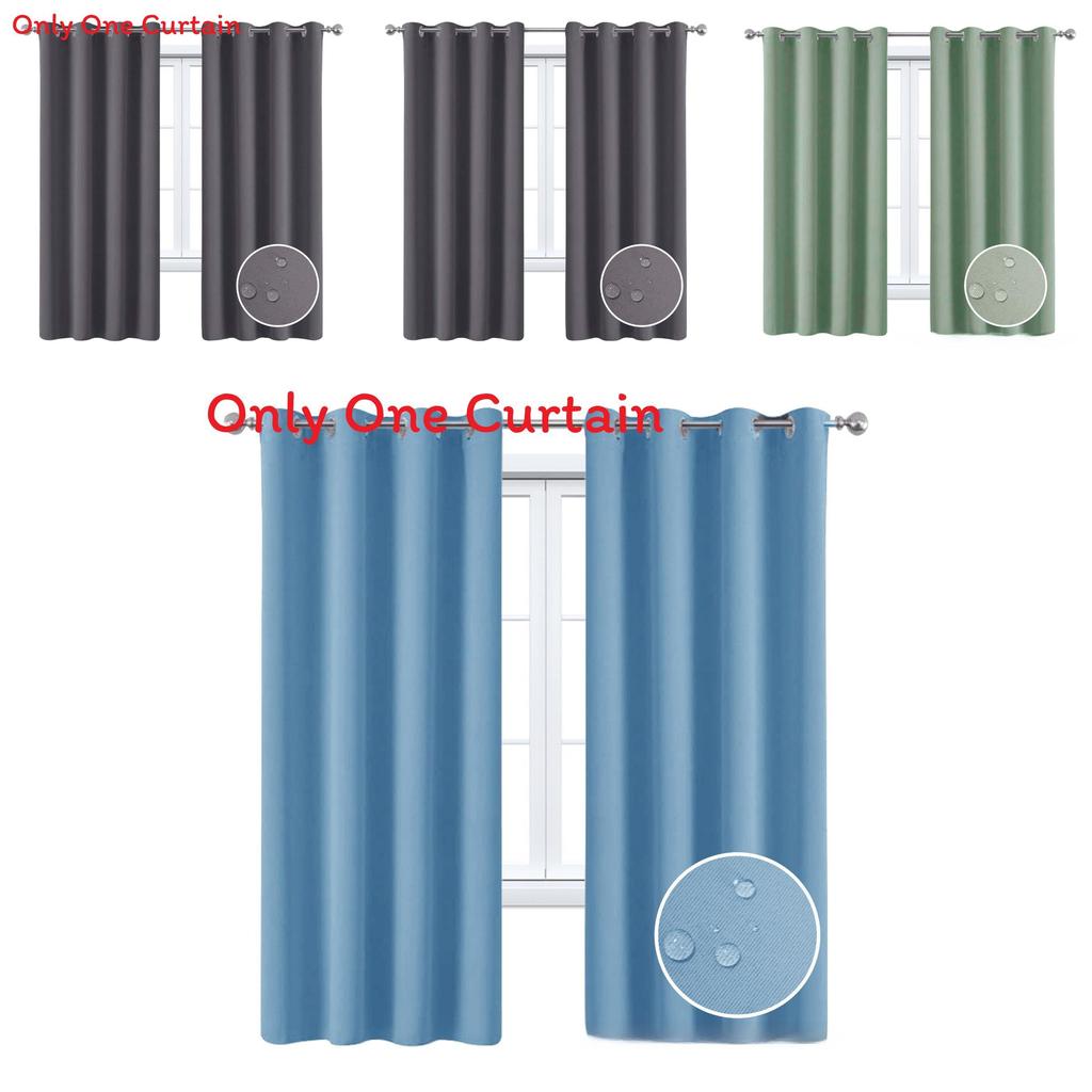 Waterproof Light Blocking Curtain With Simple Design For Balcony Environments