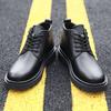 Ботинки Martin мужские в британском стиле средней высоты повседневные кожаные туфли черные на шнуровке рабочие туфли осень и зима новые мужские бархатные туфли